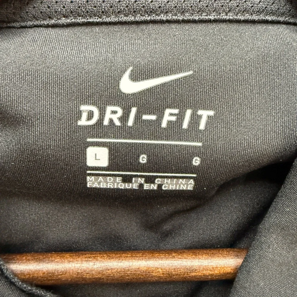 Nike Dri-Fit Hoodie Boys L Black/Orange Performance Training Atletic Gym NWT